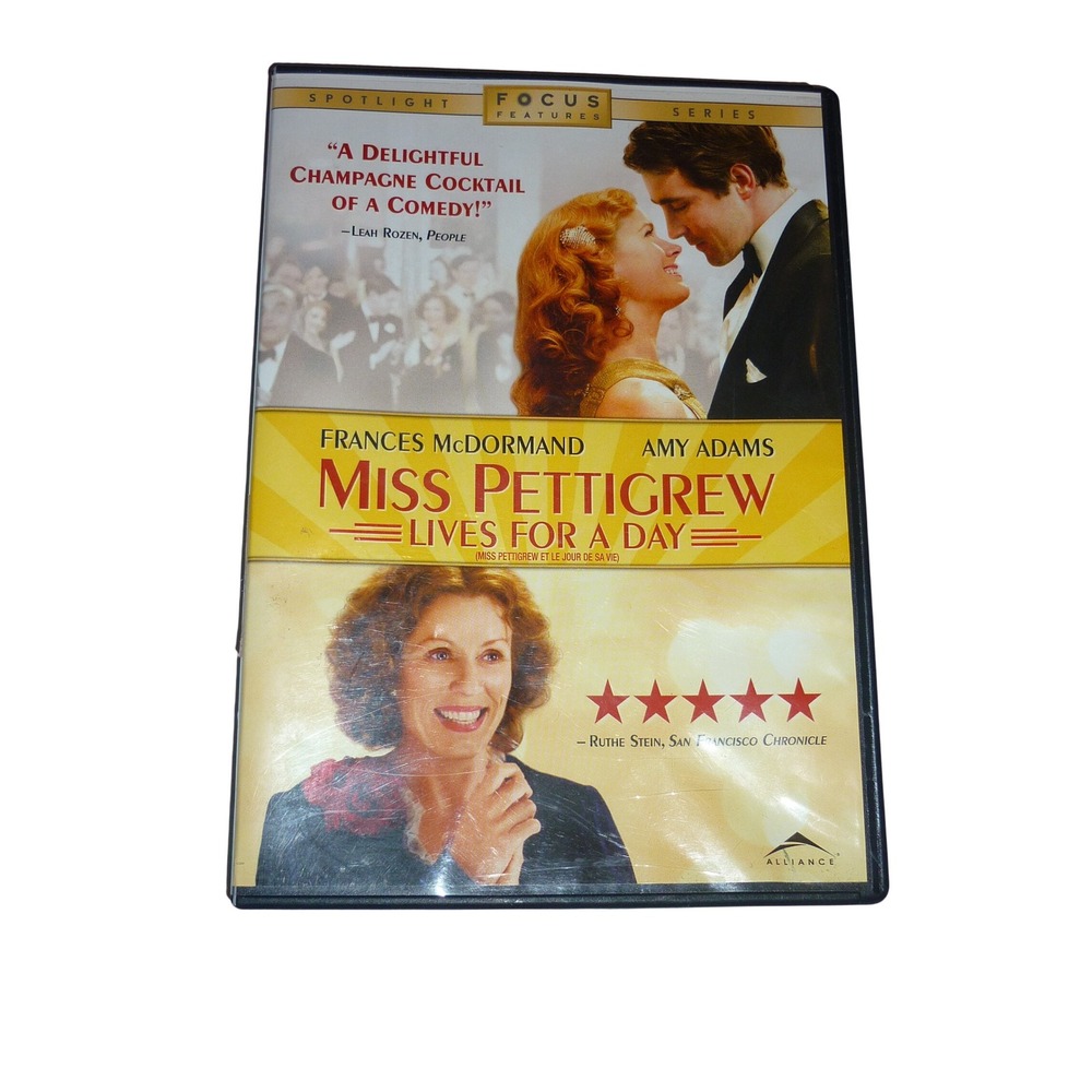 Miss Pettigrew Lives For A Day DVD Frances McDormand Amy Adams Widescreen Full